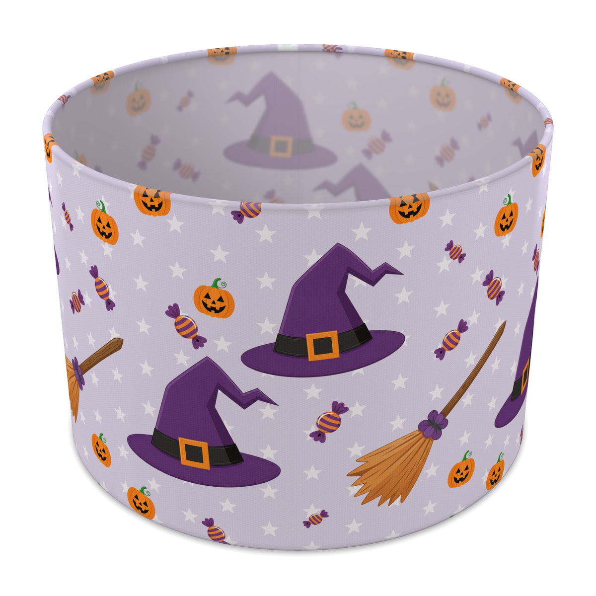 Lilac Halloween lampshade - 30cm x 21cm Table