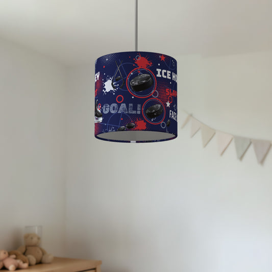 Navy Ice Hockey Face lampshade - 20cm x 18.5cm Ceiling - photo 2