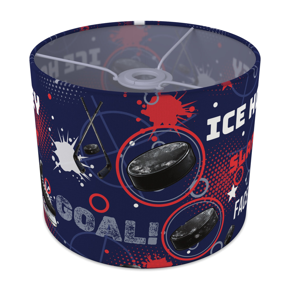 Navy Ice Hockey Face lampshade - 25cm x 20cm Ceiling