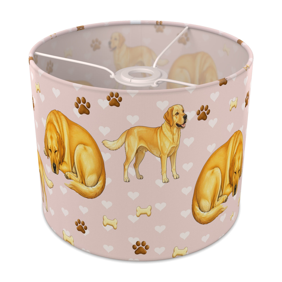 Blush Labrador Love lampshade - 25cm x 20cm Ceiling