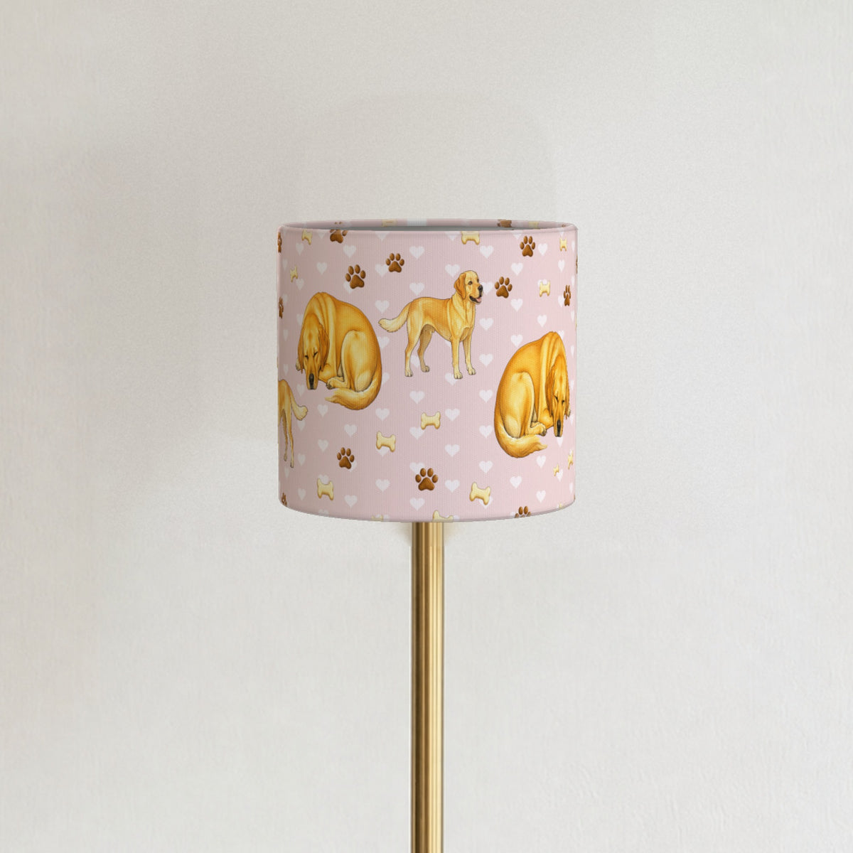Blush Labrador Love lampshade - 20cm x 18.5cm Ceiling - photo 3