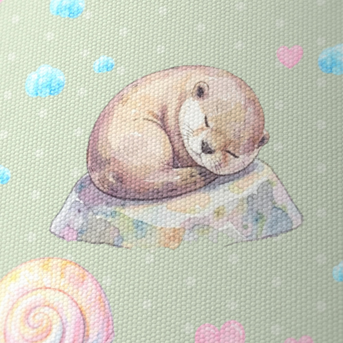 Sage Otter Friends lampshade - 20cm x 18.5cm Ceiling - photo 6