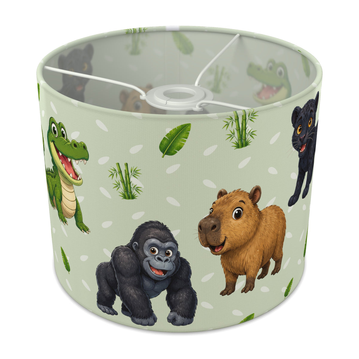 Sage Safari Friends lampshade - 25cm x 20cm Ceiling