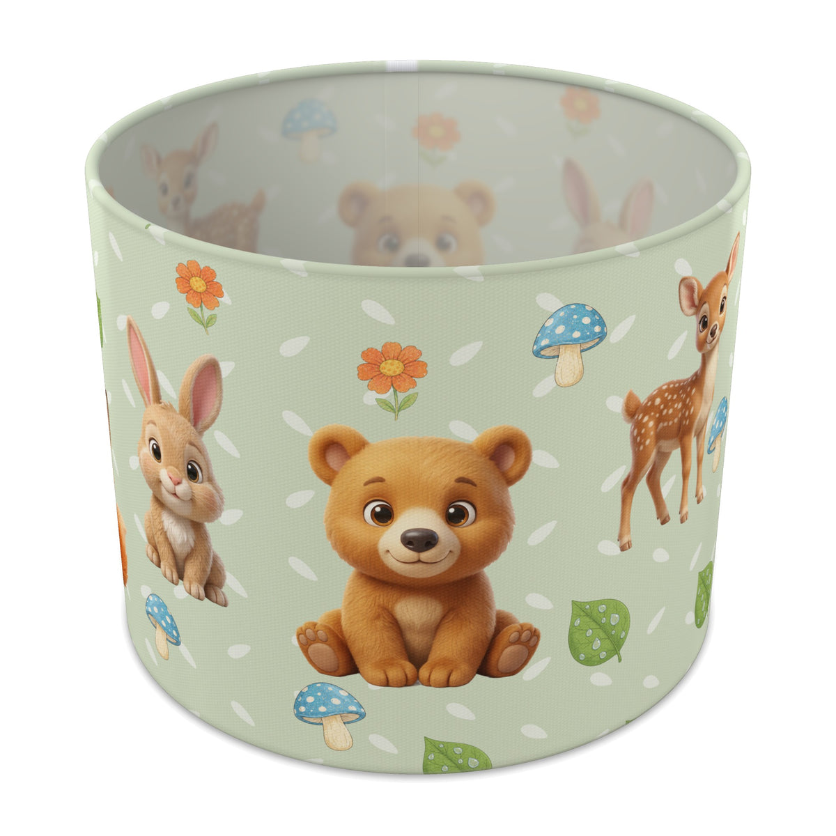 Sage Baby Woodland Friends lampshade - 25cm x 20cm Table