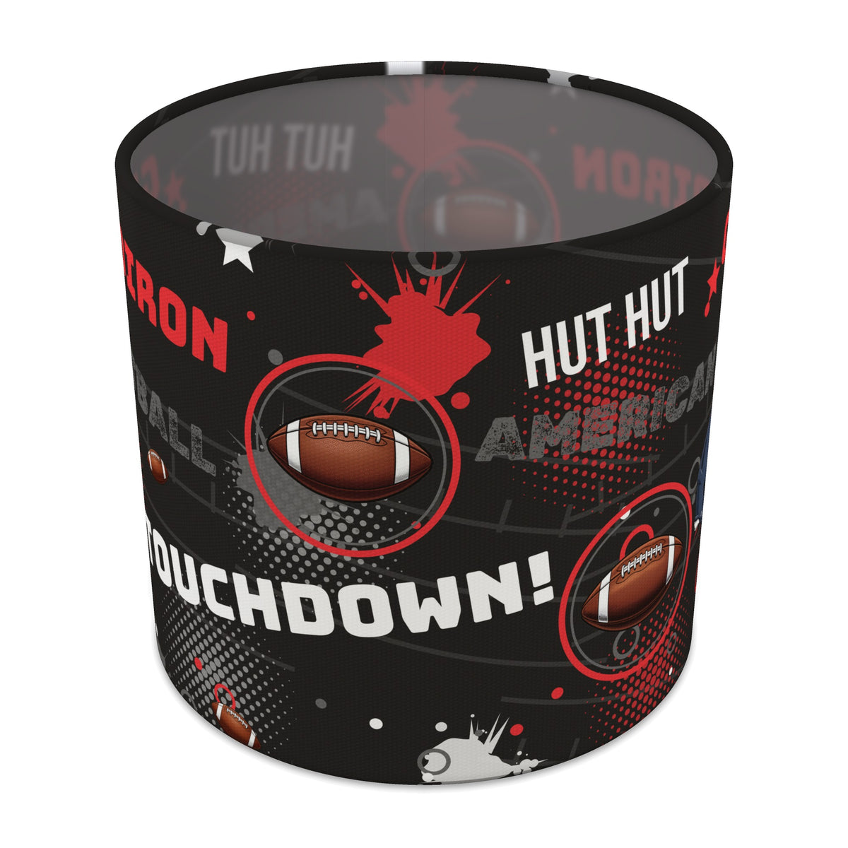 Black Touchdown lampshade - 20cm x 18.5cm Table