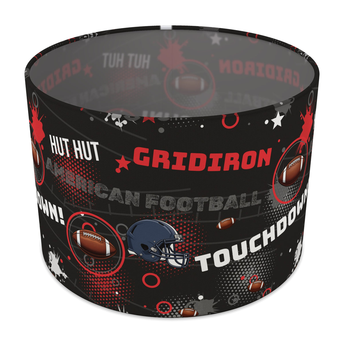 Black Touchdown lampshade - 30cm x 21cm Table