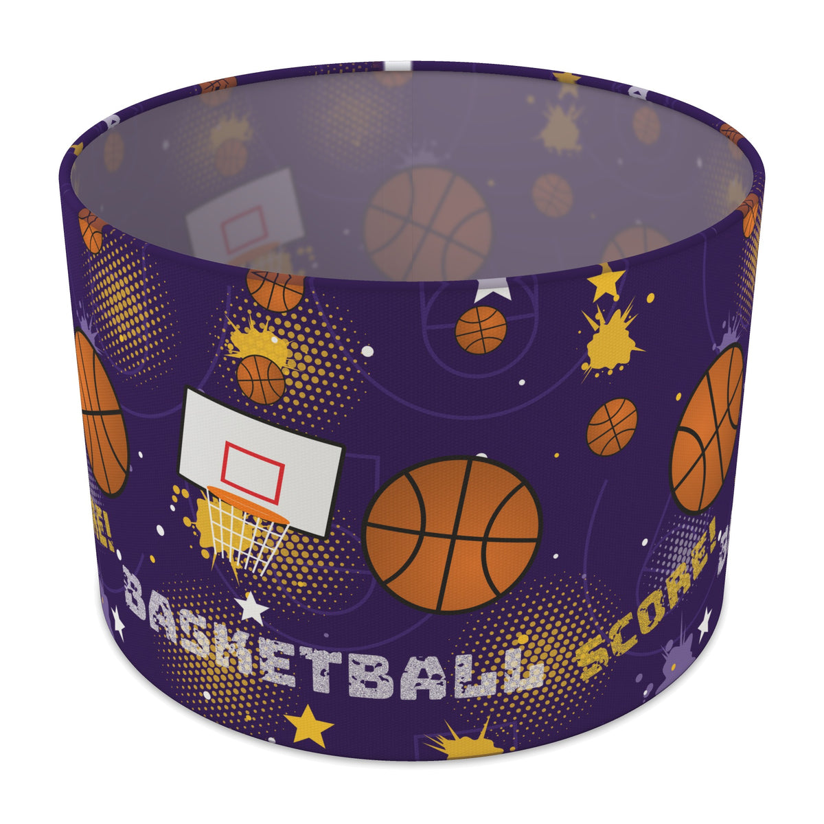 Purple Slam Dunk lampshade - 30cm x 21cm Table