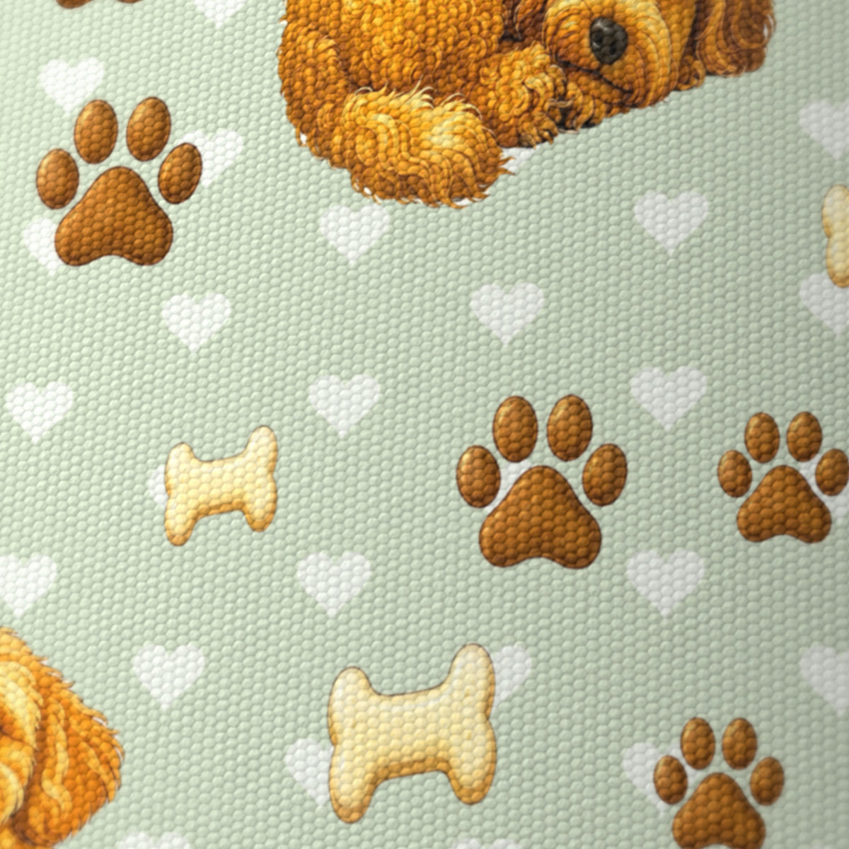 Sage Cockapoo Love lampshade - 20cm x 18.5cm Ceiling - photo 6