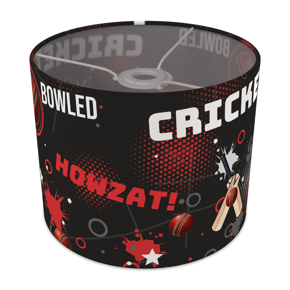 Black Cricket Crazy lampshade - 25cm x 20cm Ceiling