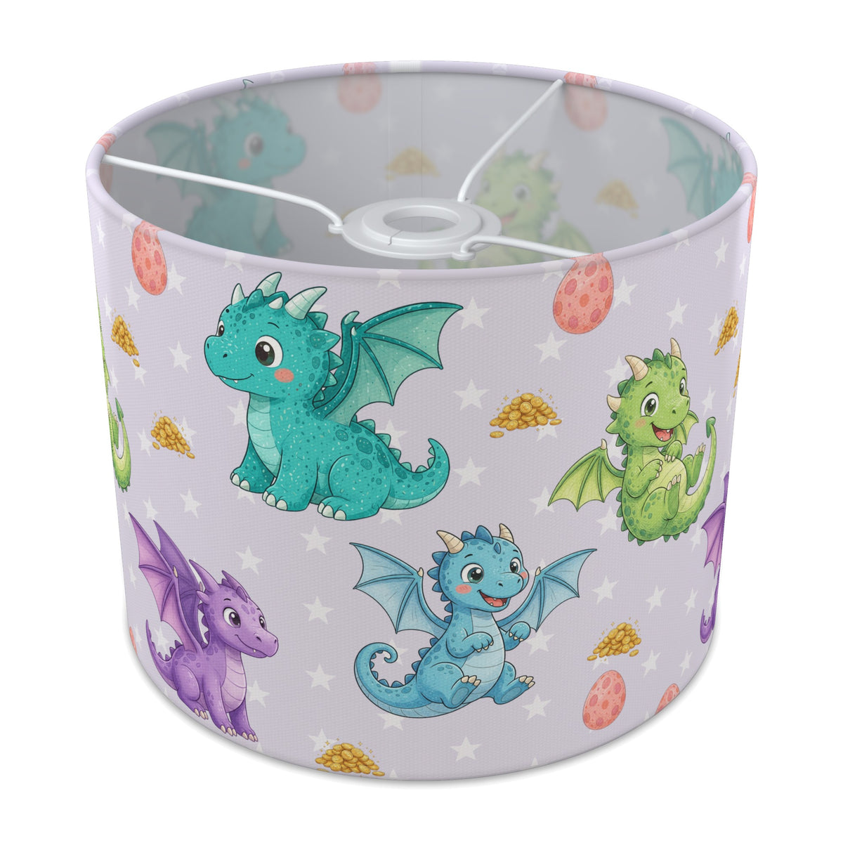 Lilac Dragons lampshade - 25cm x 20cm Ceiling
