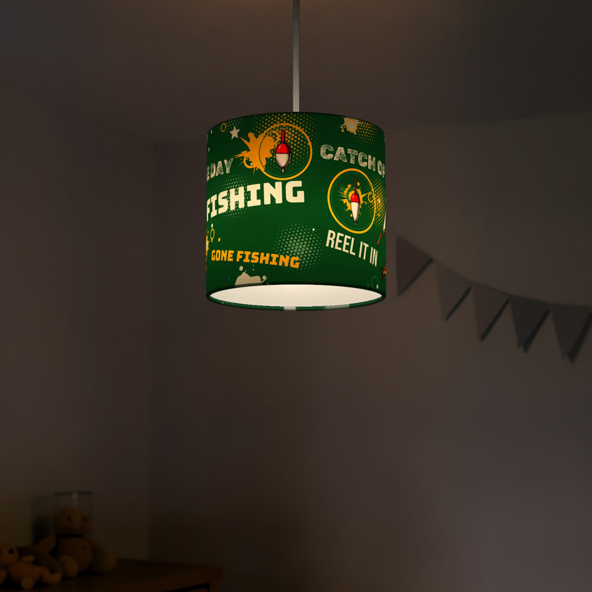 Pitch Reel It In lampshade - 20cm x 18.5cm Ceiling - photo 5