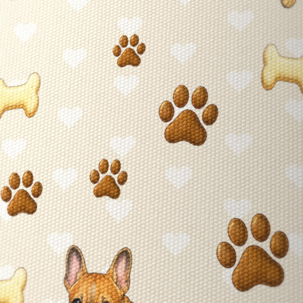 Cream French Bulldog Love lampshade - 20cm x 18.5cm Ceiling - photo 6