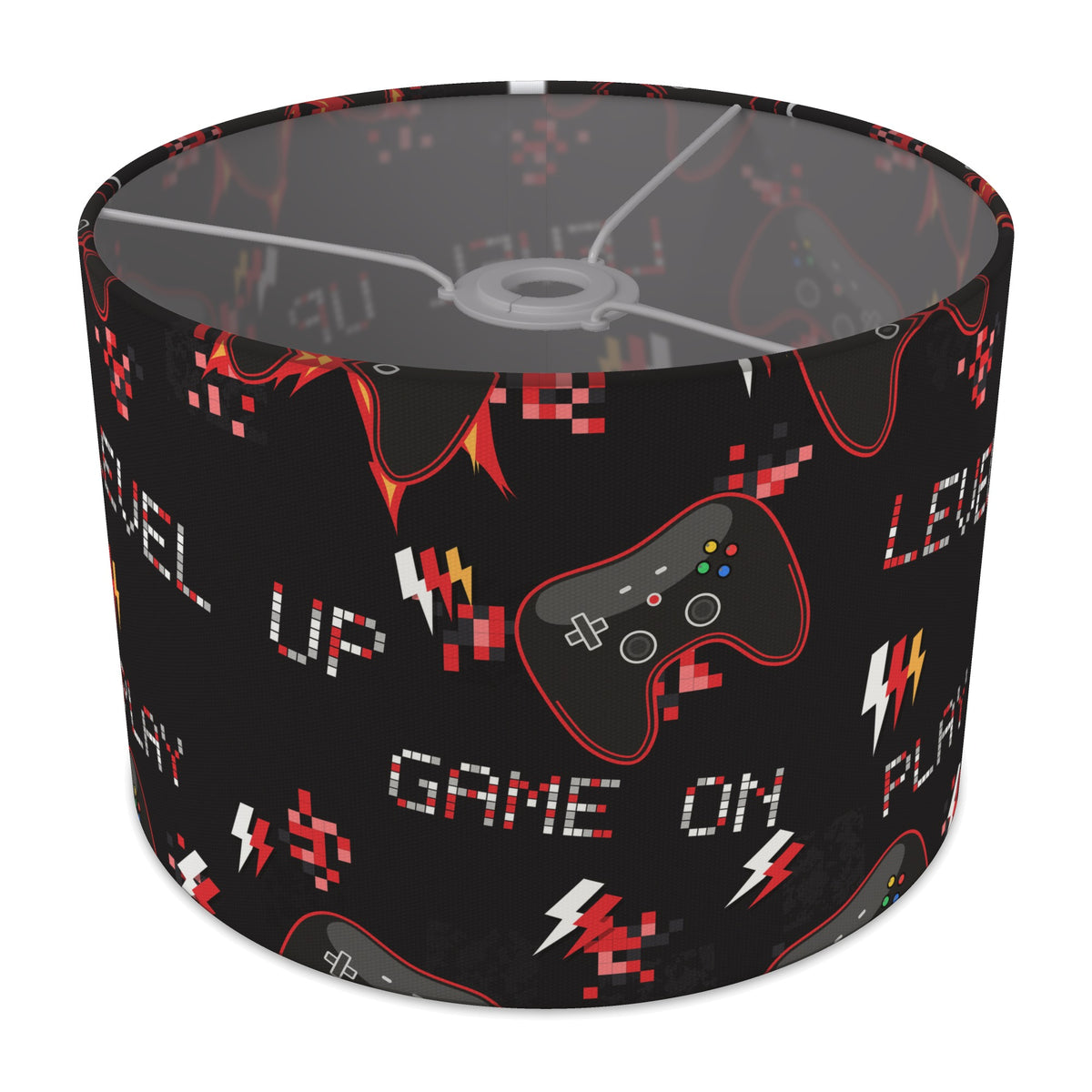 Black Game On lampshade - 30cm x 21cm Ceiling