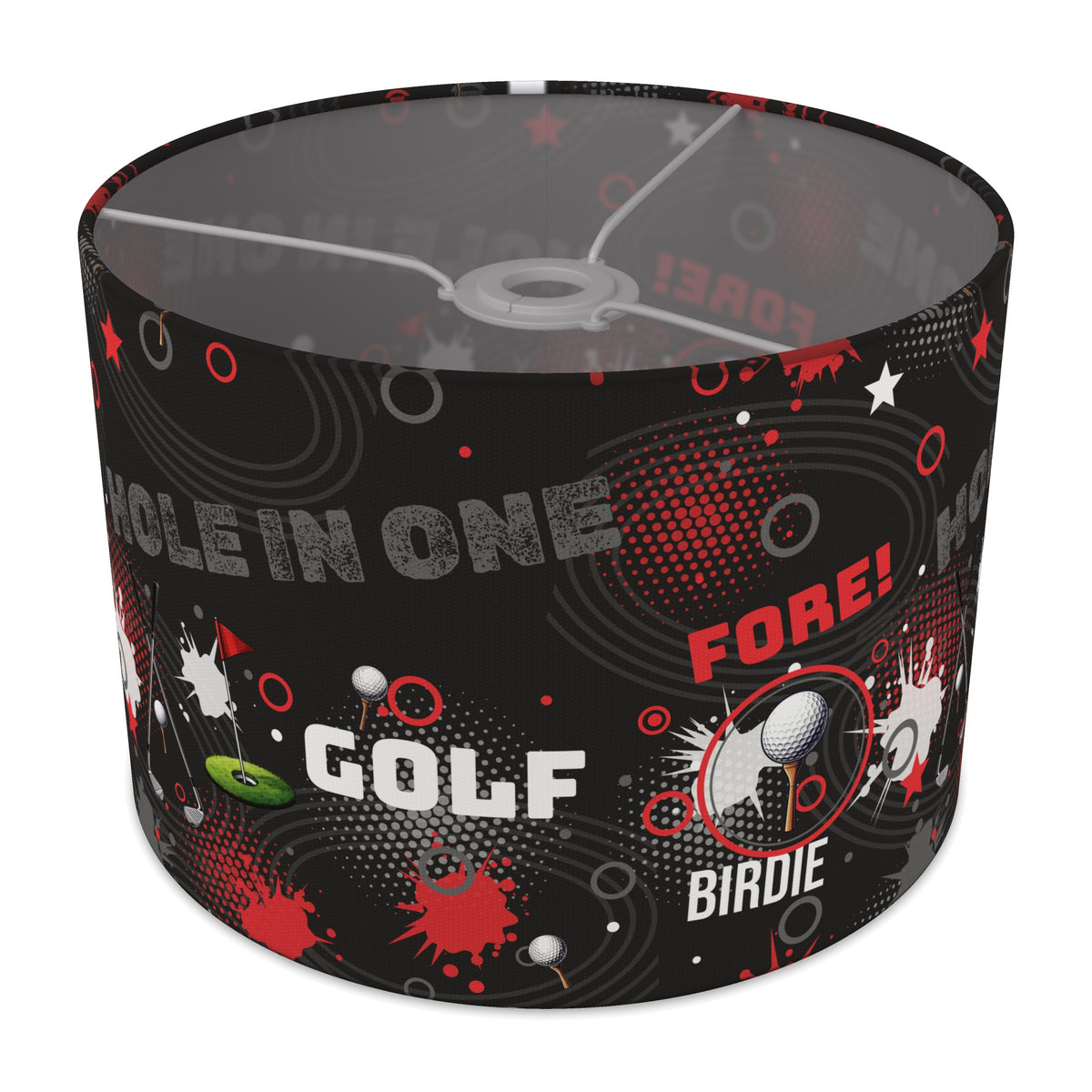 Black Golf Pro lampshade - 30cm x 21cm Ceiling