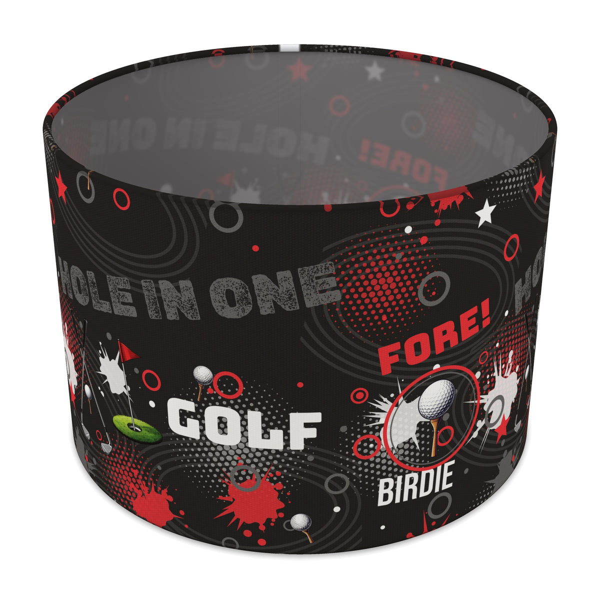 Black Golf Pro lampshade - 30cm x 21cm Table