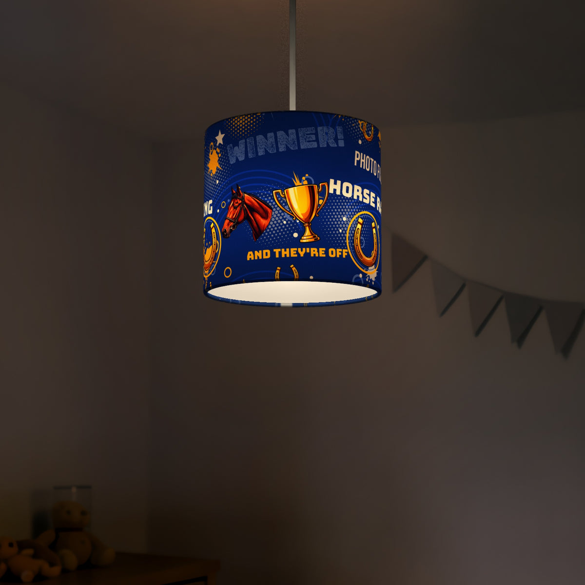 Royal And They're Off lampshade - 20cm x 18.5cm Ceiling - photo 5