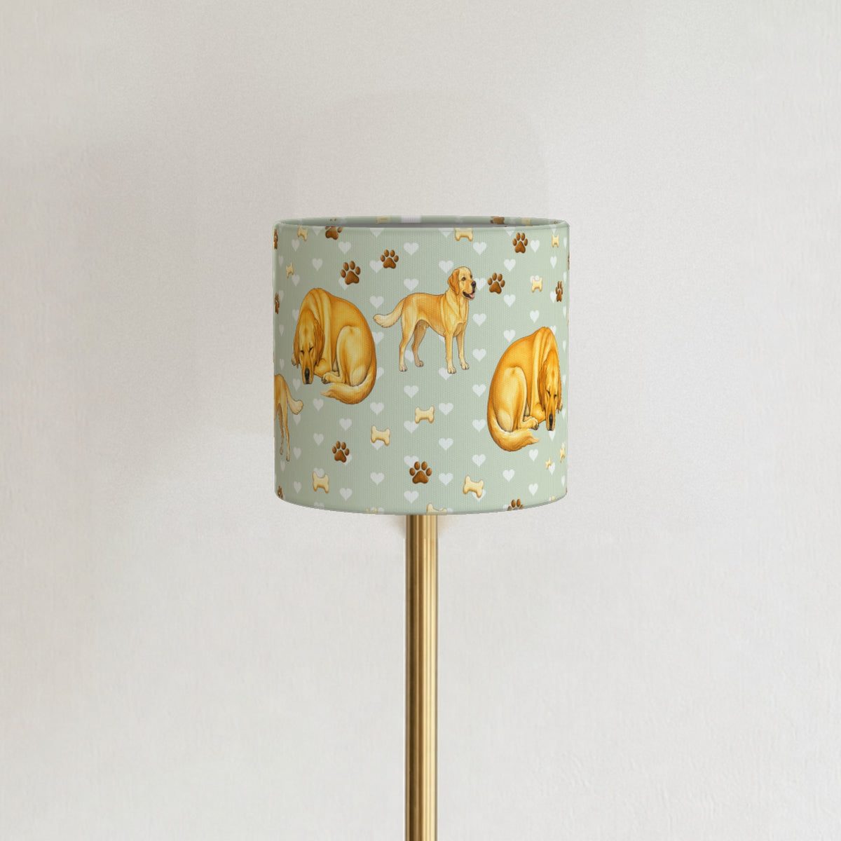 Sage Labrador Love lampshade - 20cm x 18.5cm Ceiling - photo 3