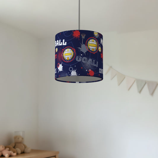 Navy Netball Star lampshade - 20cm x 18.5cm Ceiling - photo 2