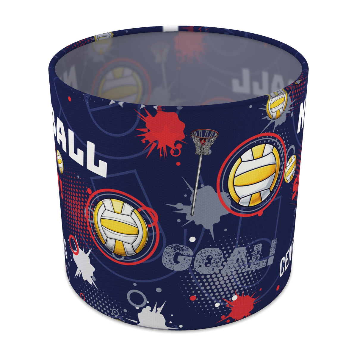 Navy Netball Star lampshade - 20cm x 18.5cm Table