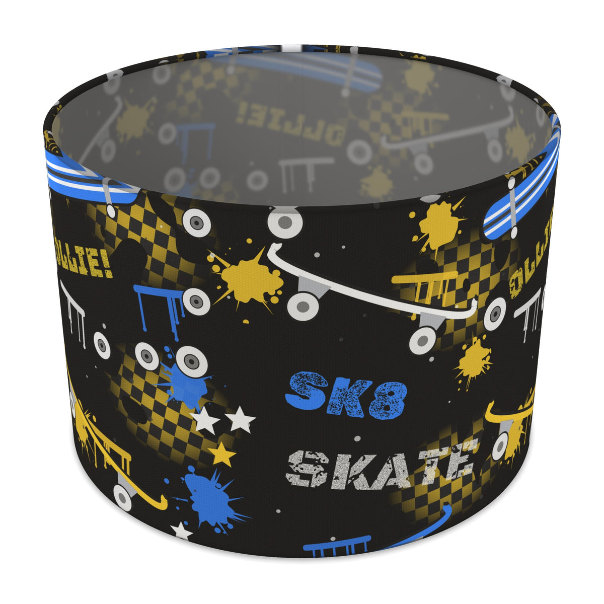 Black Skate Park lampshade - 30cm x 21cm Table