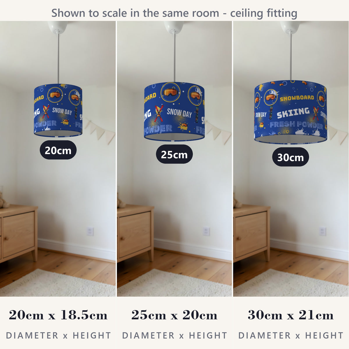 Royal Snow Day lampshade - 20cm x 18.5cm Ceiling - photo 4