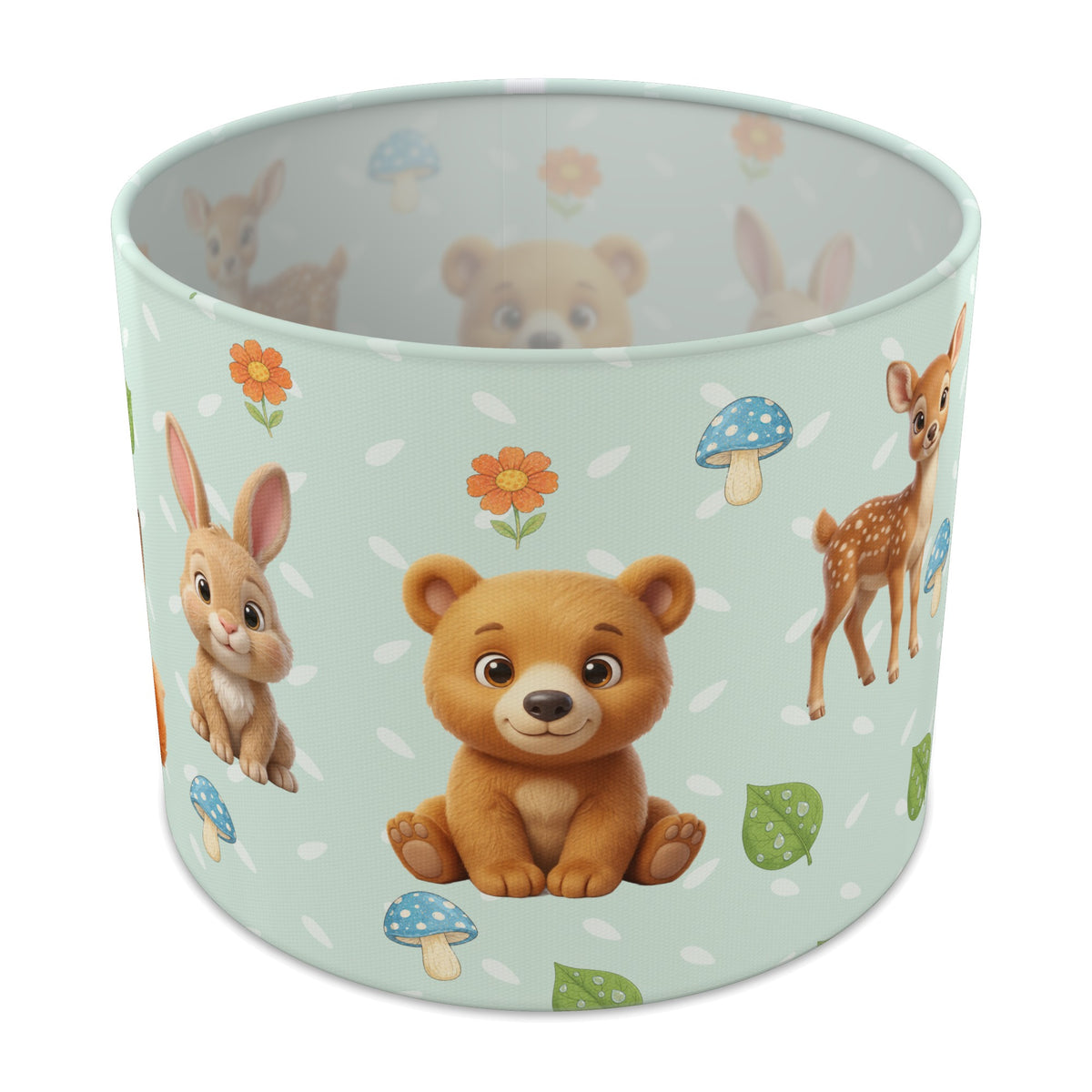Mint Baby Woodland Friends lampshade - 25cm x 20cm Table