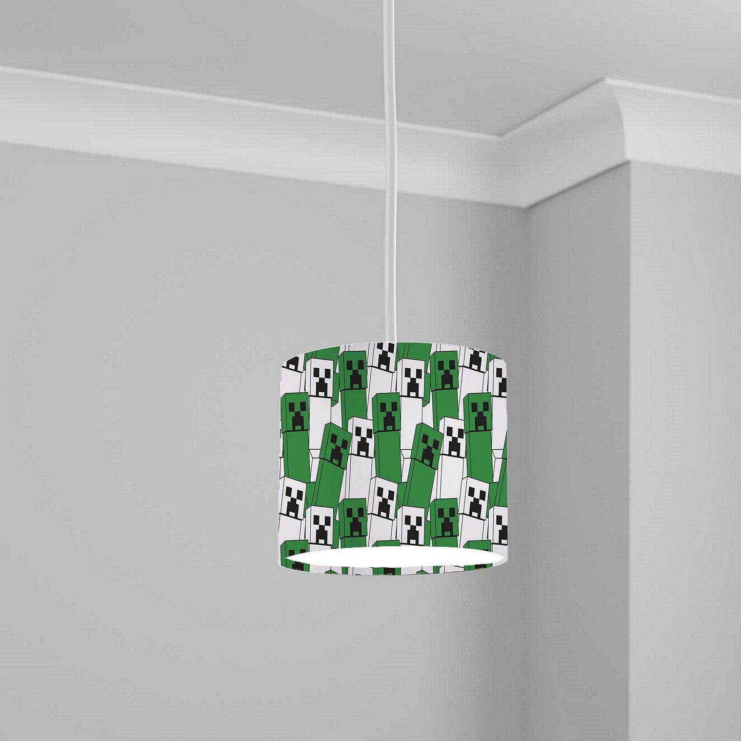 Pixels Mining Game lampshade Pattern Creeper Light Shade Lightshade 20CM X 18.5CM