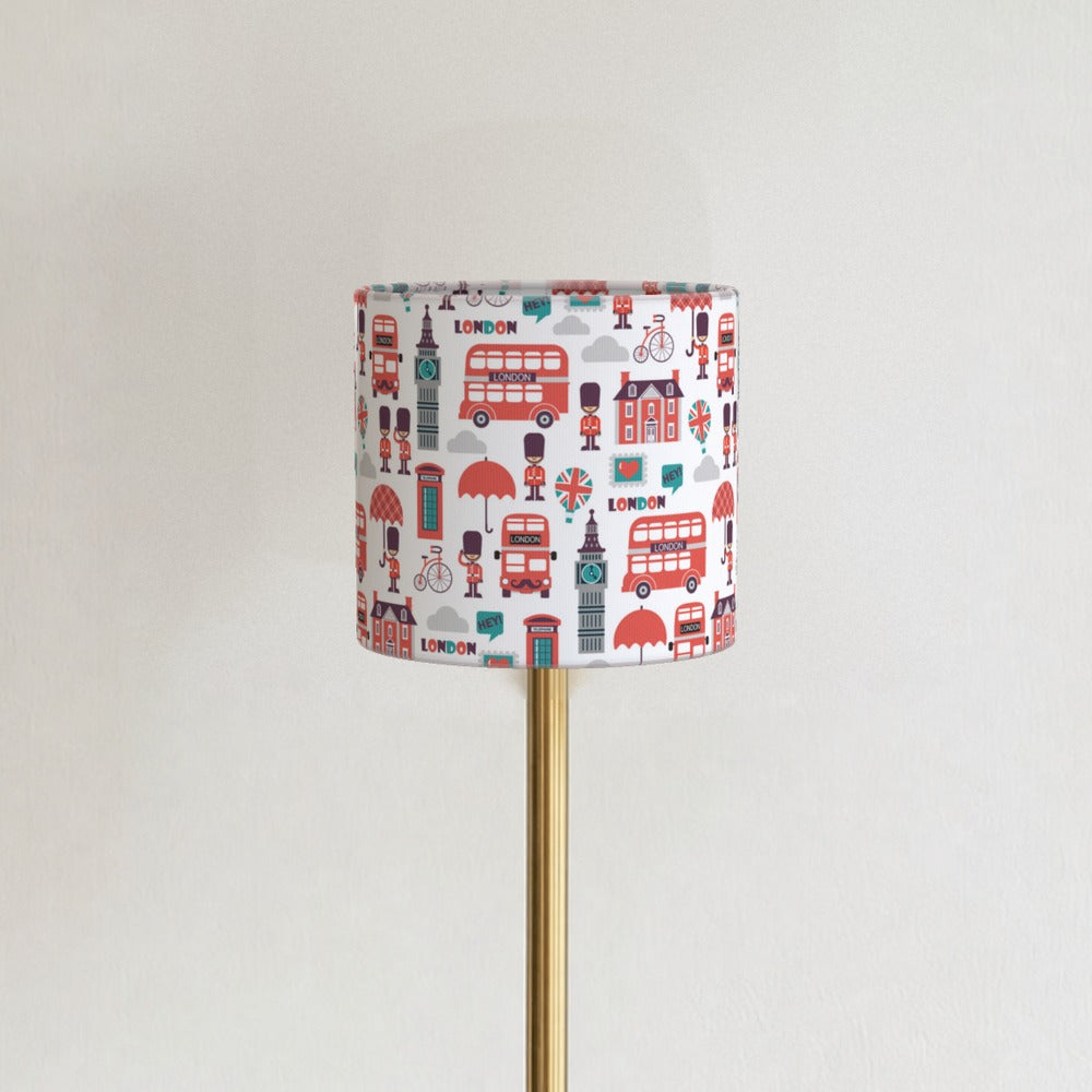 London Icons Red & Blue Pattern lampshade