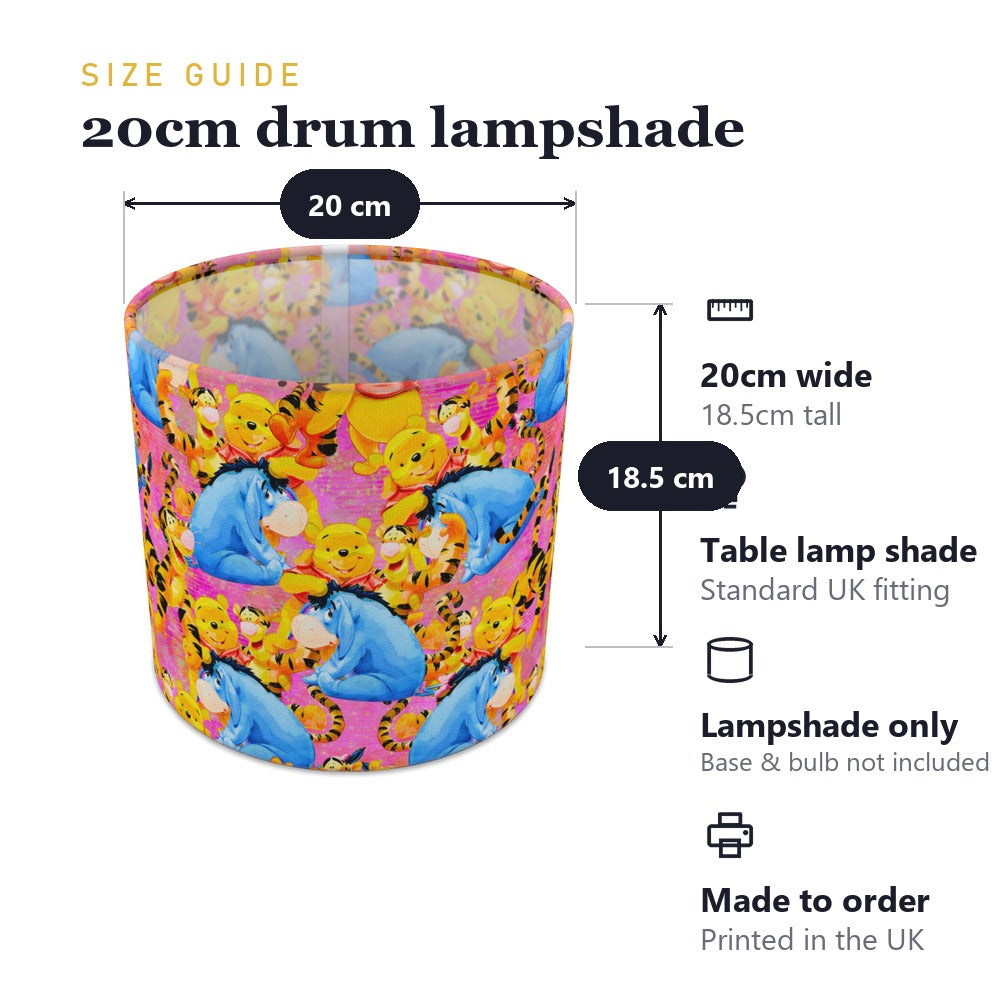 Colorful Animal Friends lampshade