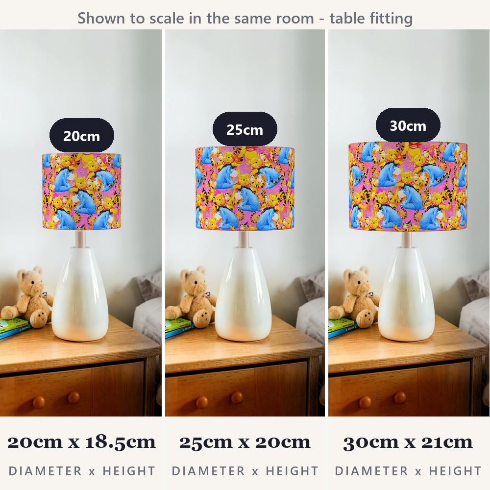 Colorful Animal Friends lampshade