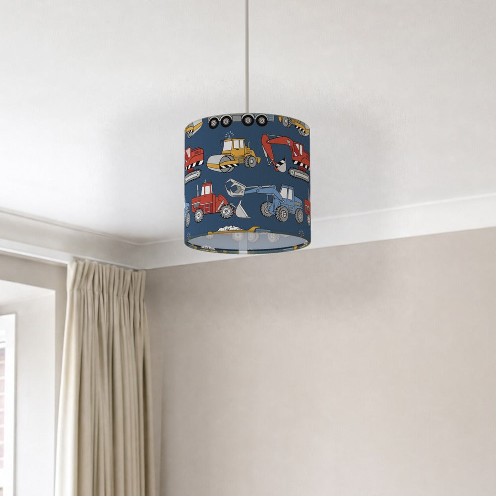 Colorful Construction Vehicle lampshade