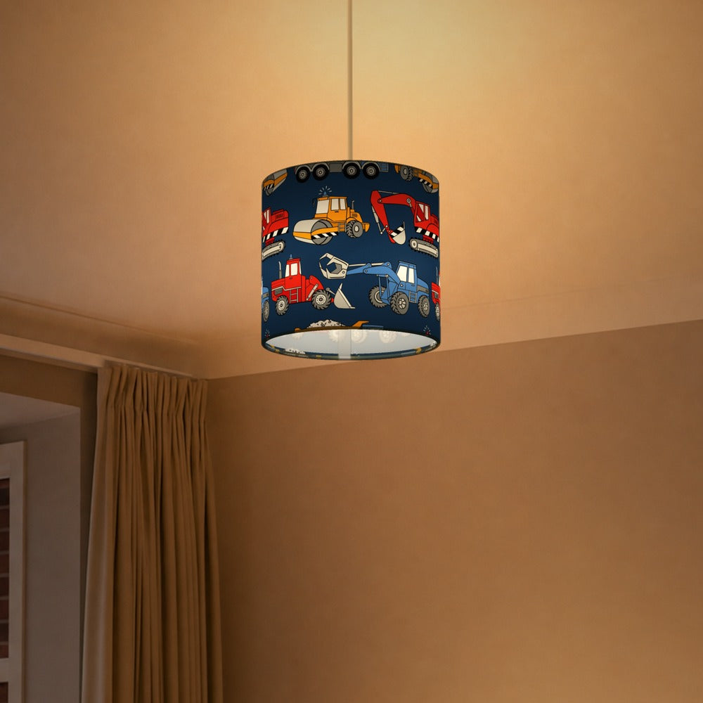 Colorful Construction Vehicle lampshade