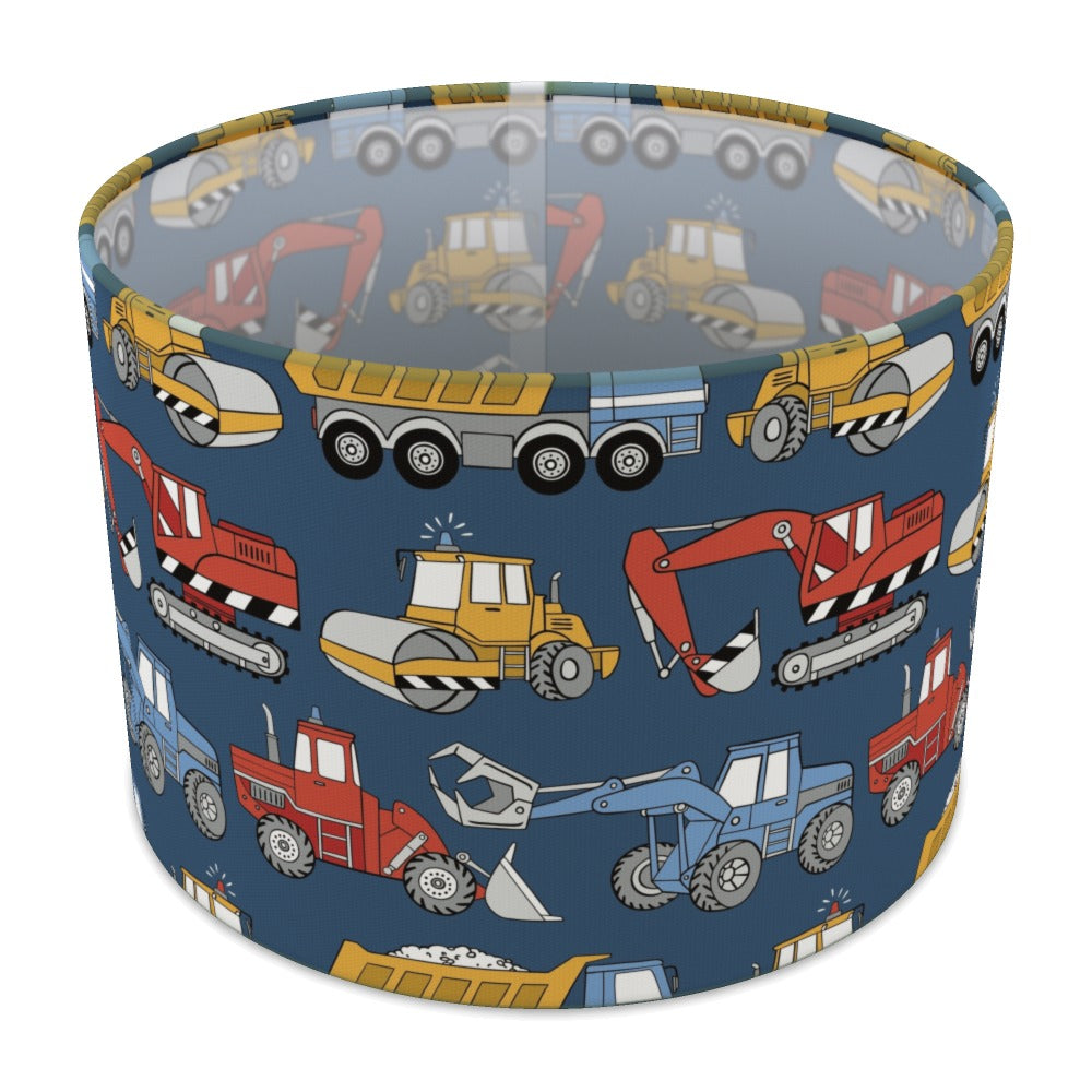 Colorful Construction Vehicle lampshade - 30cm Table