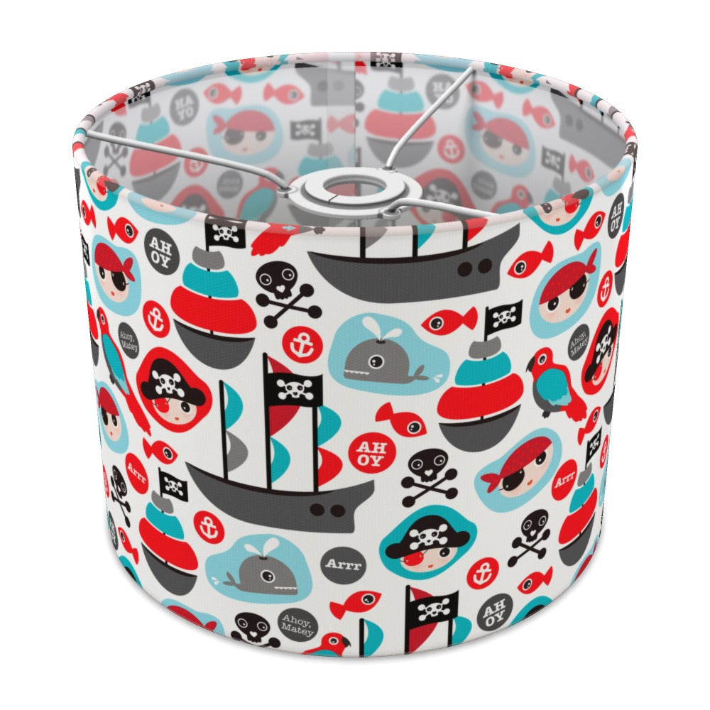 Pirate Adventure Ships and Whales lampshade - 25cm Ceiling