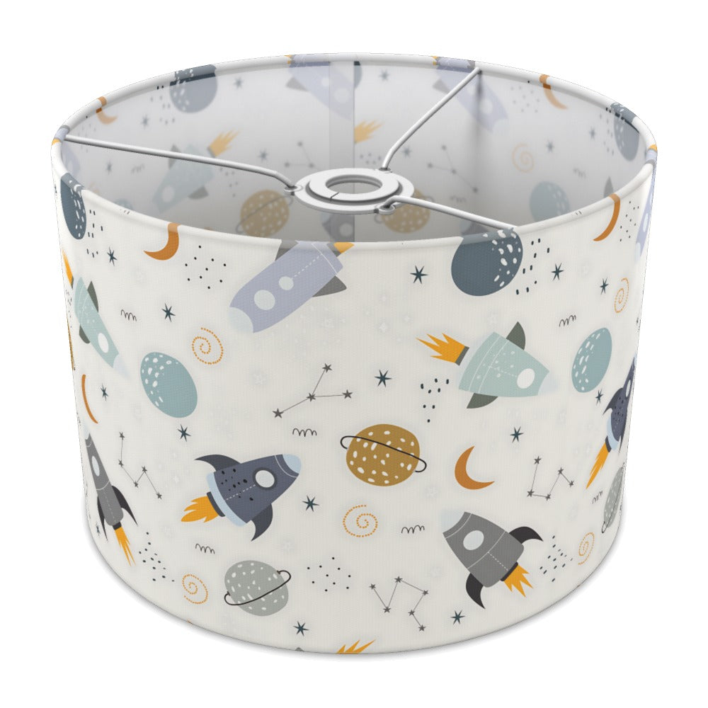 Rocket and Planet Space Theme lampshade - 30cm Ceiling