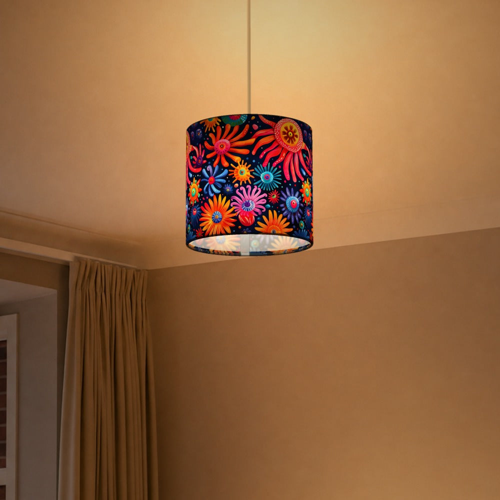 Colourful Swirls lampshade