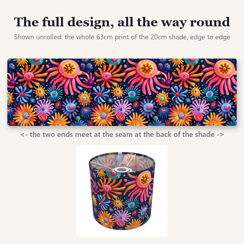 Colourful Swirls lampshade