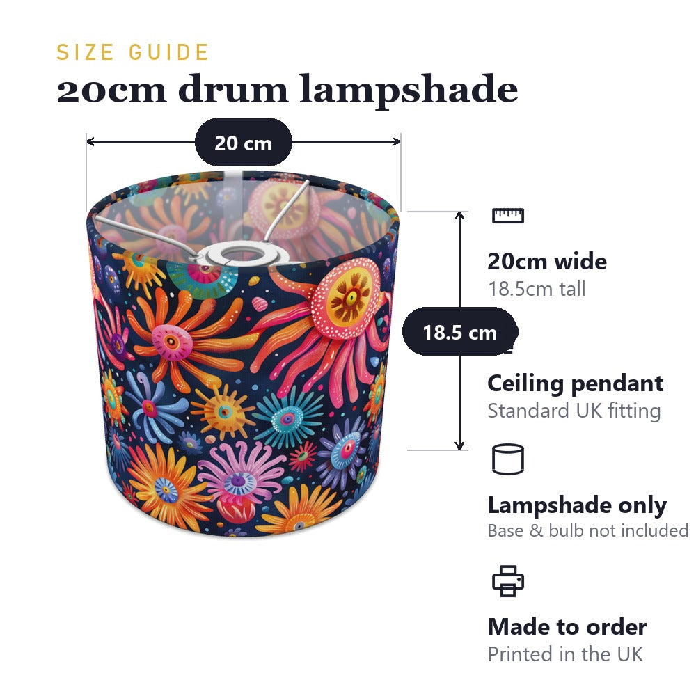 Colourful Swirls lampshade
