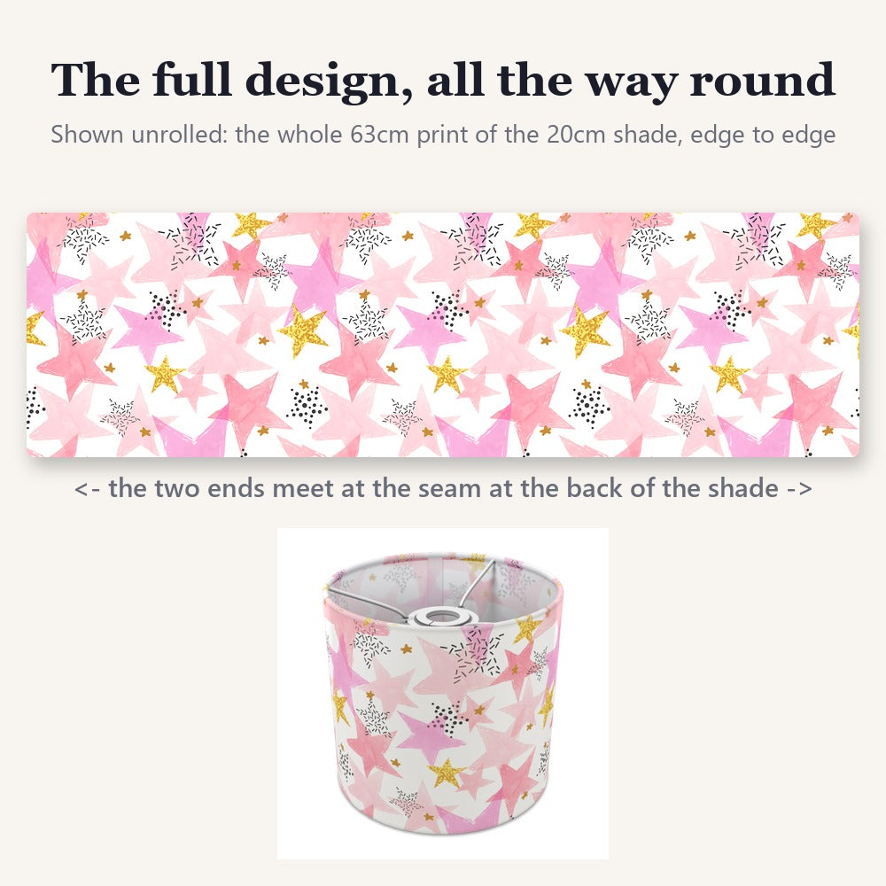 Pink Starry Sky lampshade