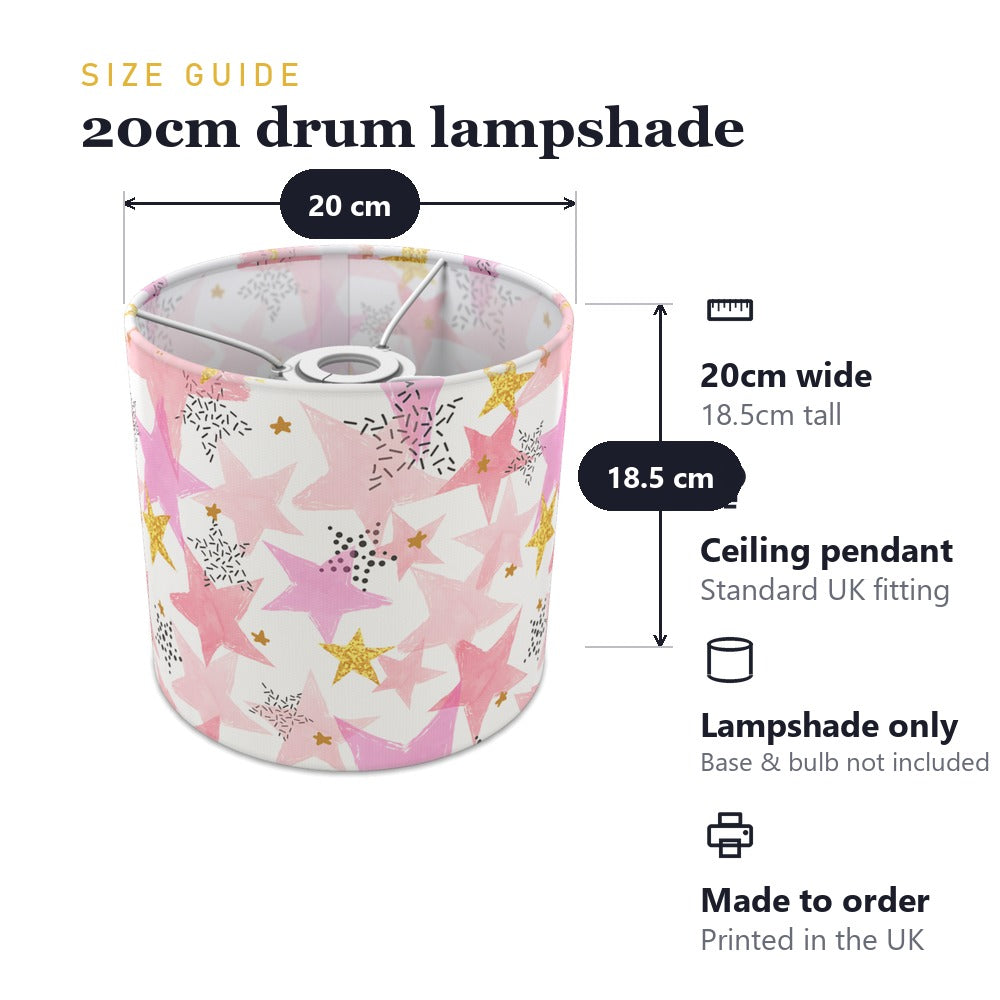 Pink Starry Sky lampshade