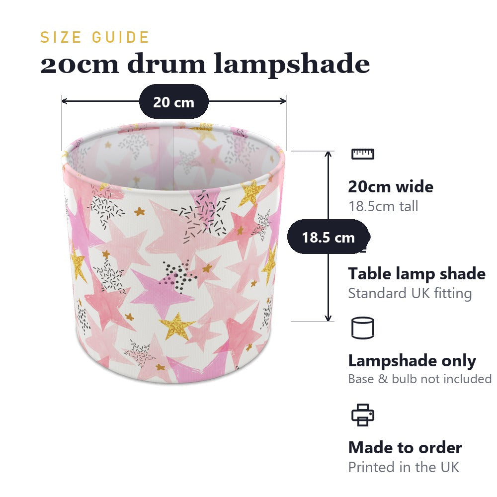 Pink Starry Sky lampshade