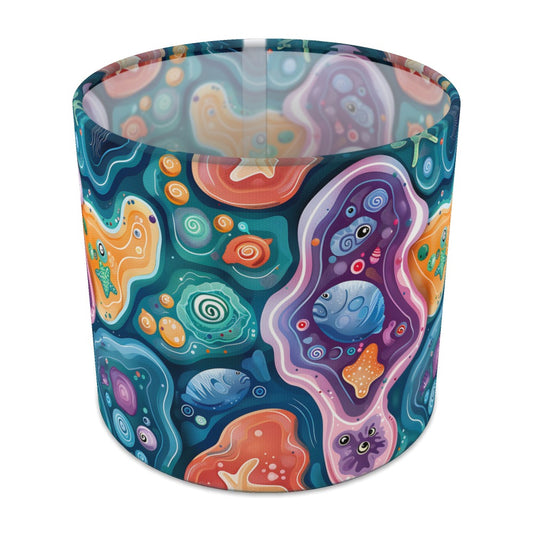 Colourful Swirls with Sea Creatures lampshade - 20cm Table