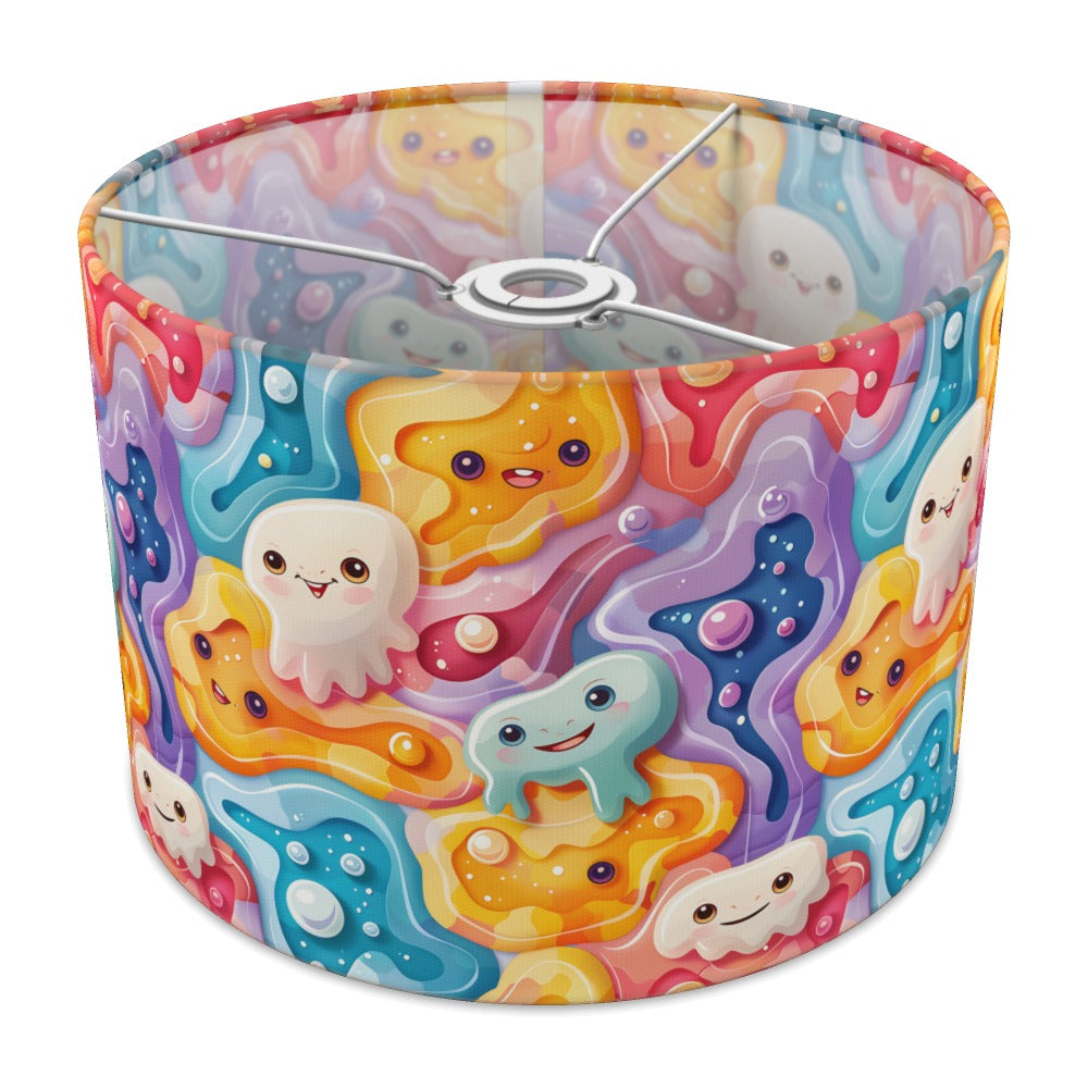 Colourful Monsters on Swirls lampshade - 30cm Ceiling