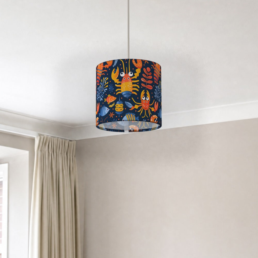 Bright Crabs lampshade