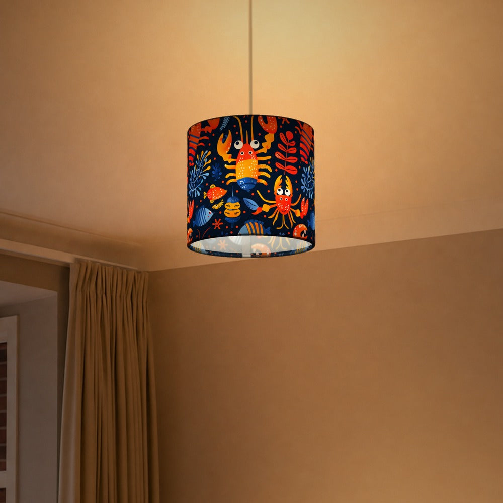 Bright Crabs lampshade