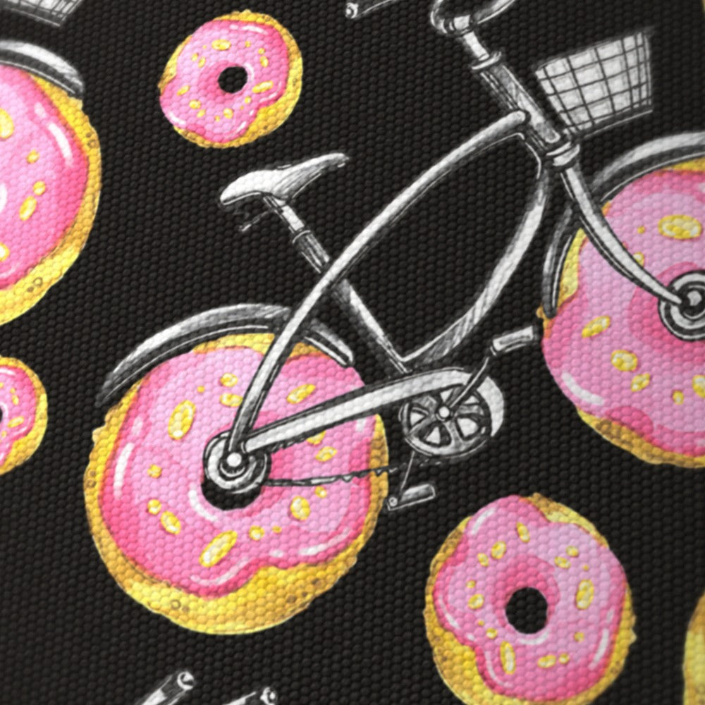 Whimsical Donut and Bike Pattern lampshade
