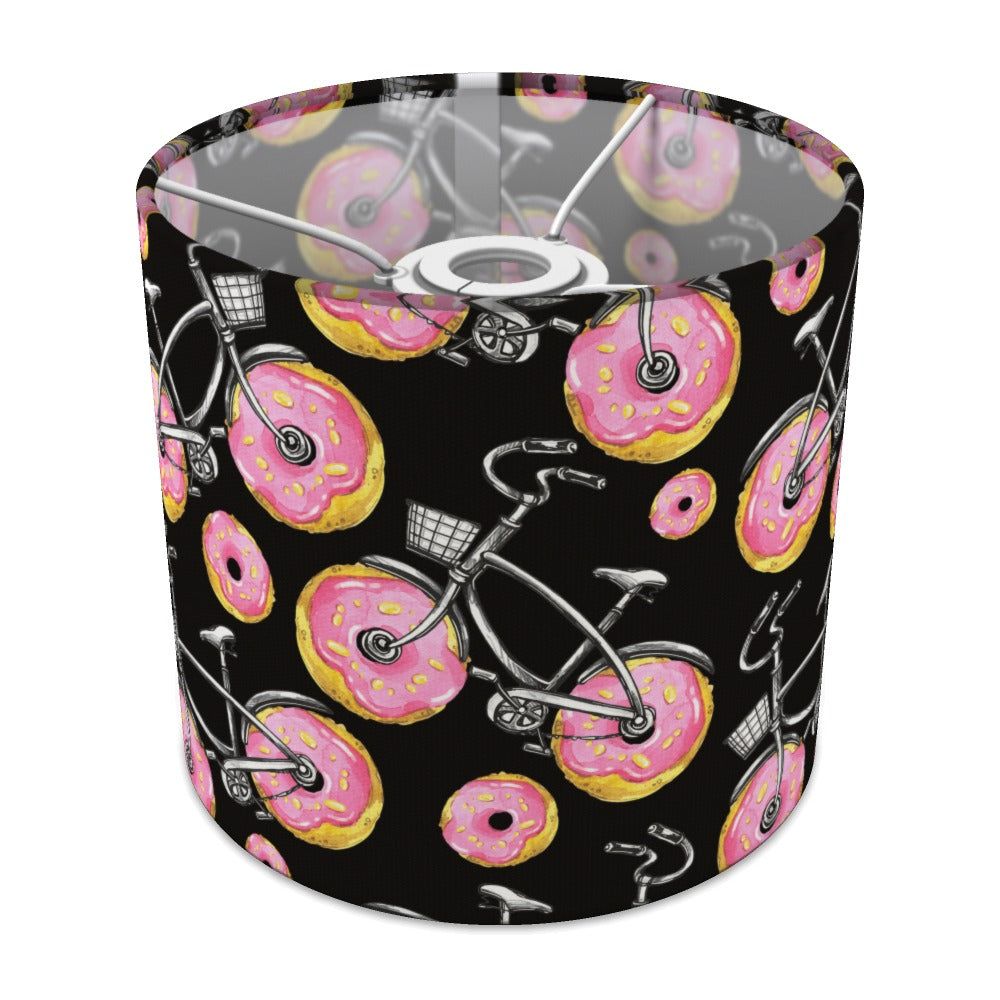 Whimsical Donut and Bike Pattern lampshade - 20cm Ceiling