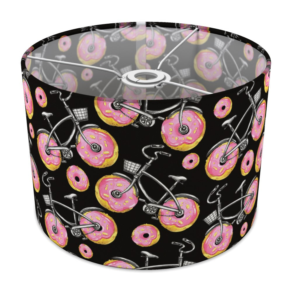 Whimsical Donut and Bike Pattern lampshade - 30cm Ceiling