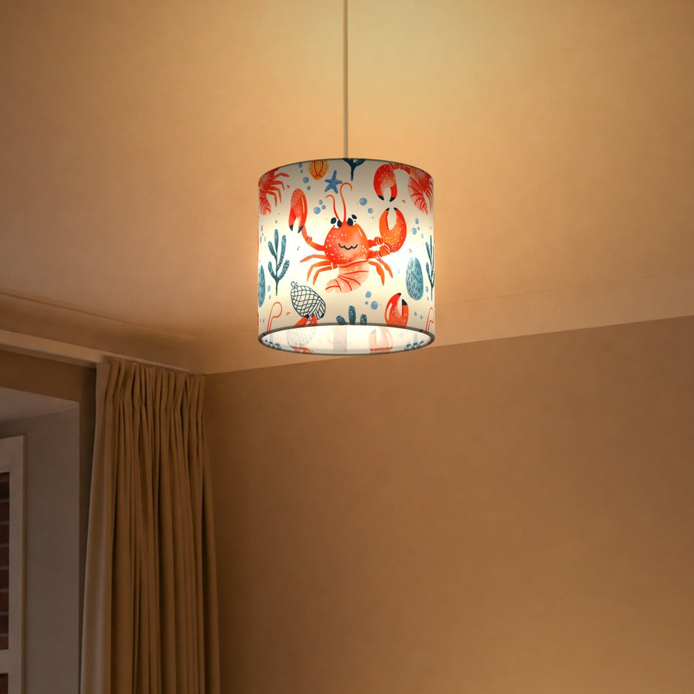 Playful Crabs lampshade