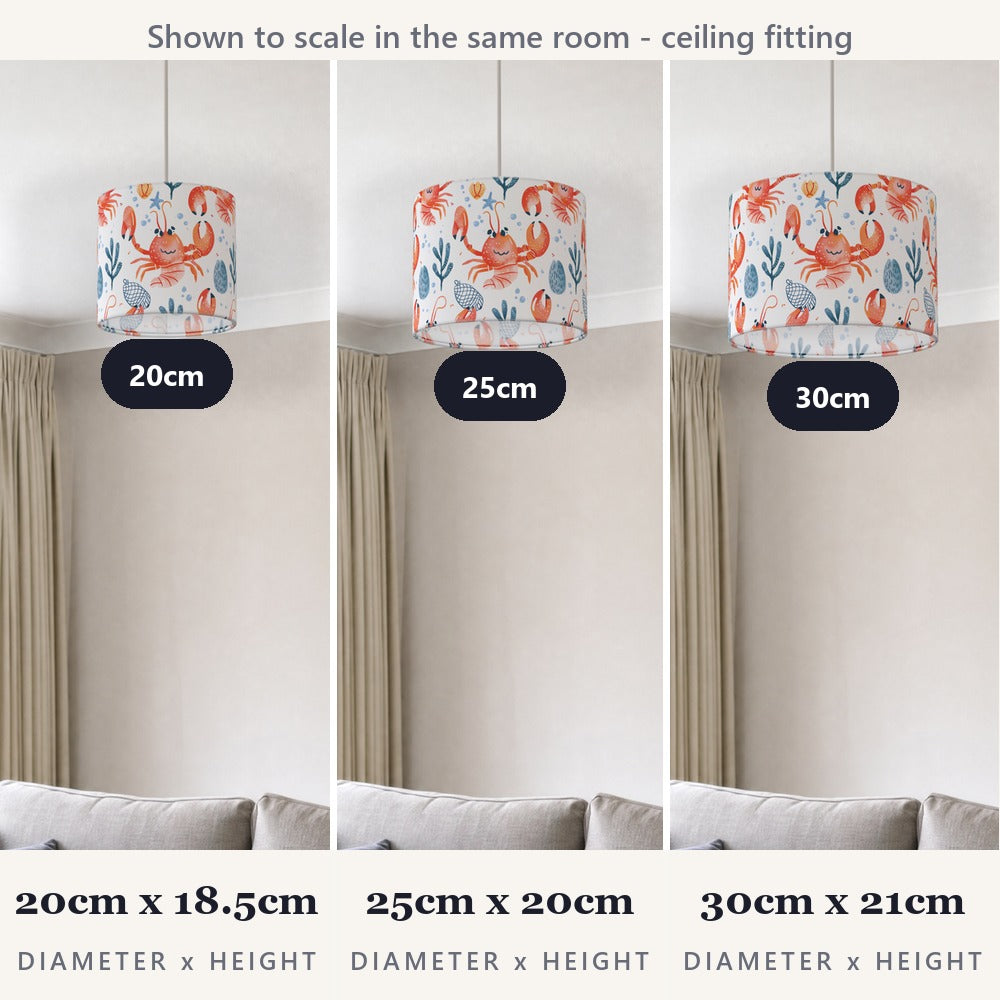 Playful Crabs lampshade
